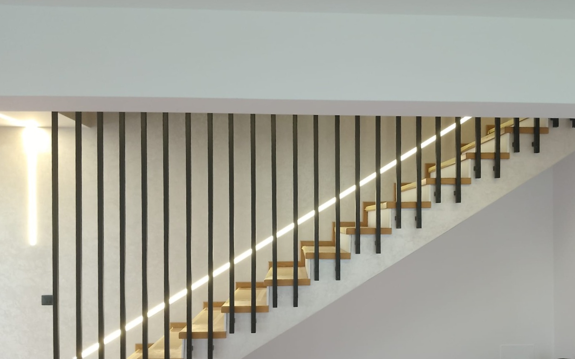 balustrada de interior integral din aluminiu